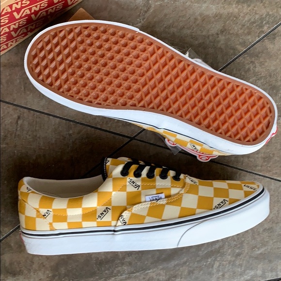 •VANS ERA big checkerboard yellow/true white Mens - Picture 16 of 16